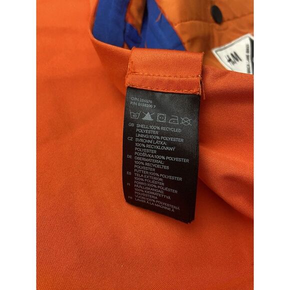 H&M x Brick Lane Bikes Biking Commuter Jacket Men's Large Orange Travel - Picture 6 of 16